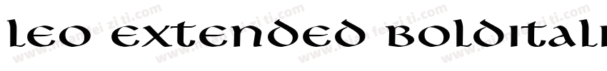 Leo Extended BoldItalic字体转换